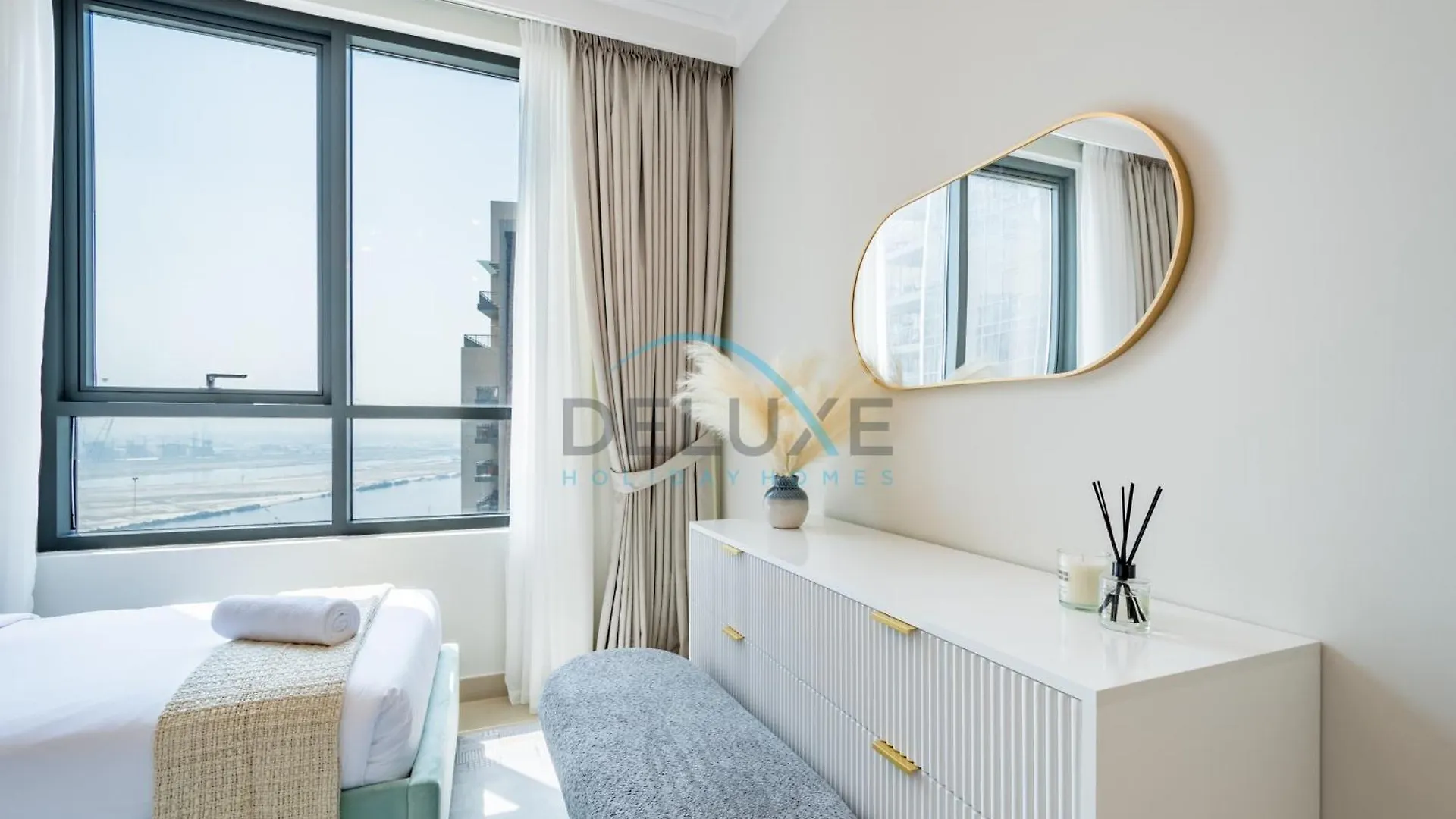 Spacious 3Br Apartment With Assistant Room & Stunning Creek Views In The Dubai Creek Residences South Tower 1, Creek Harbour By Deluxe Holiday Homes