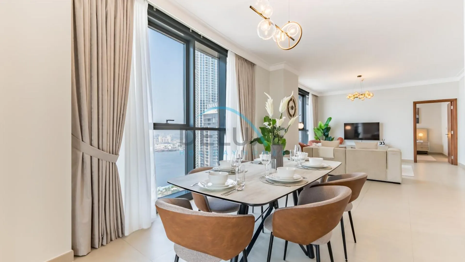 Spacious 3Br Apartment With Assistant Room & Stunning Creek Views In The Dubai Creek Residences South Tower 1, Creek Harbour By Deluxe Holiday Homes