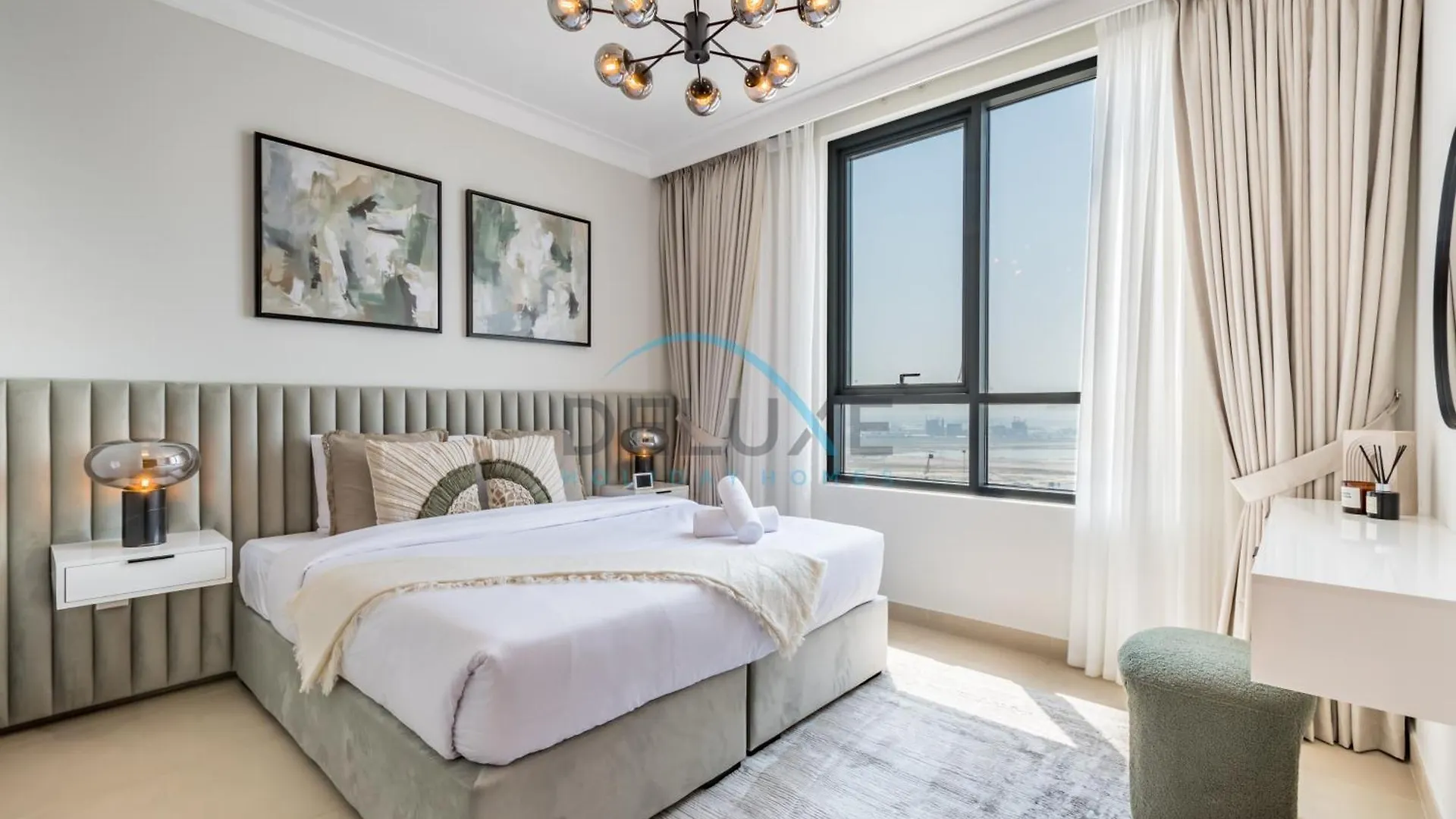 Spacious 3Br Apartment With Assistant Room & Stunning Creek Views In The Dubai Creek Residences South Tower 1, Creek Harbour By Deluxe Holiday Homes
